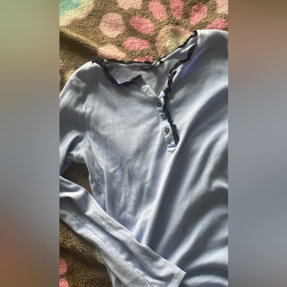 Hilfiger Lilac Ribbed Long Sleeve💜 - Picture 2 of 4